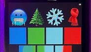 Mixing Colors with winter emoji #art #colormixing #emoji #colors