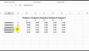 Microsoft Excel and the Index Formula - How to Create a Customer / Product Price Matrix