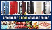 2 Door Mini Fridge - Compact Refrigerator with Freezer - KRIB BLING Compact Refrigerator