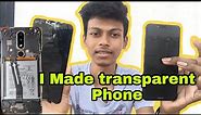 How to make transparent back phone