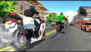 Police Bike Racing Free - Gameplay Android game - police motorbike driving simulator game