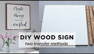 DIY Wood Sign and Free Printable!