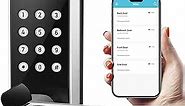 Keyless-Entry Fingerprint Smart Door Lock: Sifely Digital Electronic Lock with Code Passcode, Electric Door Knob, Biometric Handle, Perfect for Front Doors, Bedrooms, Homes, Apartments (Silver)