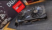 Unboxing and Test Benchmark Geeks3D of ASUS Dual series Radeon RX 580 OC edition 8GB GDDR5 256-bit
