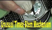 How to Remove and Insert a Stem in a Timex Watch with an Unusual Stem Locking Mechanism