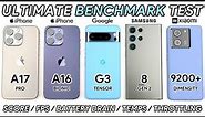 iPhone 15 Pro Max vs 14 Pro Max vs Pixel 8 Pro vs Samsung S23 Ultra vs Xiaomi 13T Pro Benchmark Test