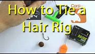 How to tie a basic hair rig for carp fishing