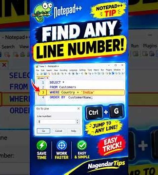 How to Find a Line Number in Notepad++
