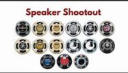 Massive Speaker Comparison Shootout - 17 Speakers - High gain - 7 String - Celestion Eminence EV