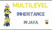 34 - Multilevel Inheritance in Java