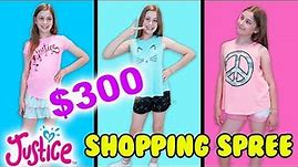 $300 SHOPPING SPREE AT JUSTICE! 😱Summer Outfit Ideas For Tween Girls!!
