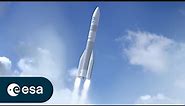 Ariane 6 launch animation