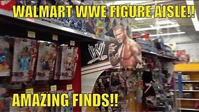 WWE ACTION INSIDER: Walmart wrestling figures aisle Mattel elites John Cena Randy Orton Toy figure