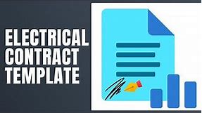 Electrical Contract Template - How To Fill Electrical Contract