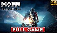 MASS EFFECT ANDROMEDA REMASTERED PS5 Gameplay Walkthrough FULL GAME [4K ULTRA HD] - No Commentary