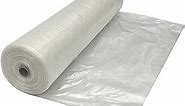 Farm Plastic Supply - Clear Plastic Sheeting - 8 mil - (10' x 100') - Thick Plastic Sheeting, Heavy Duty Polyethylene Film, Drop Cloth Vapor Barrier Covering for Crawl Space