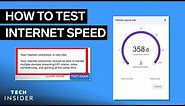 How To Test Internet Speed