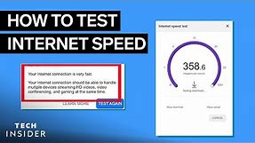 How To Test Internet Speed