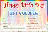 Free Birthday Gift Certificate Template Photos