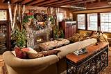 Pictures of Log Cabins Decorated For Christmas