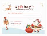 Christmas Gift Certificate Templates Free Printable Images