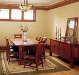 Craftsman Style Dining Room Table Images