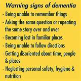 Pictures of Dementia Early Signs