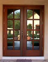Wood French Doors Exterior