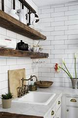 Pictures of Reclaimed Wood Kitchen Shelves