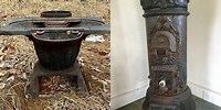 19th Century Cast Iron Stove Parts