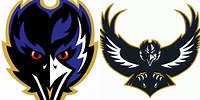 Baltimore Ravens Alternate Logo Black Background