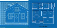 Free Image Cartoon House Blueprint