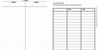 Free Pros and Cons Template Word