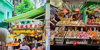 Fruit Seller Hong Kong Street Photography