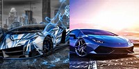 Future Cars Lamborghini Blue