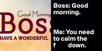 Good Morning Boss Lady Meme