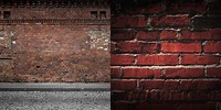 Inner City Brick Wall Background