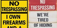 No Trespassing Signs to Print Funny