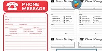 Old Phone Message Design Template