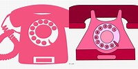 Pink Phone Free Image Clip Art