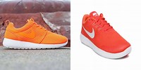White and Orange Running Nike Shoes