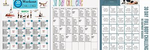 30-Day Full Body Workout Challenge Printable