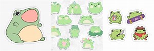 Aesthetic Stickers Frog Evil