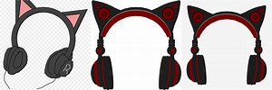 Cat Ear Headphones Transparent PNG