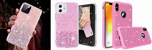Pink Glitter Phone Case iPhone 15