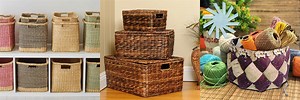 Woven Cloth Baskets for Storage