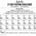 21-Day Fasting Calendar