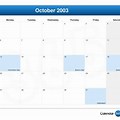 23 Octobre 2003 Calendar