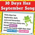 30 Days Has September Coloring