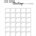 30-Day Challenge Printable Chart